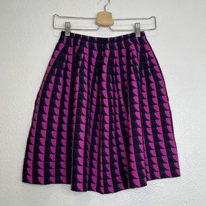 RVN Womens Abstract Print  Flare Mini‎ Skirt Pink Blue Black NO Size